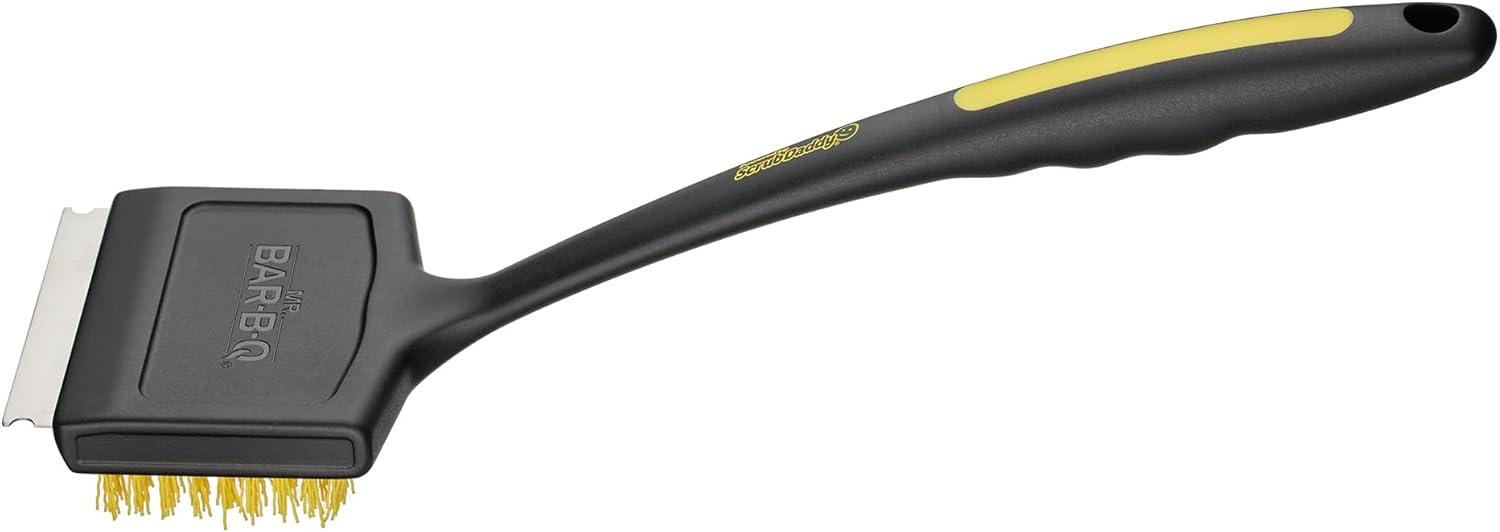 Mr. Bar-B-Q Oversized Grill Brush - Effortless Cleaning with Scrub Daddy Technology