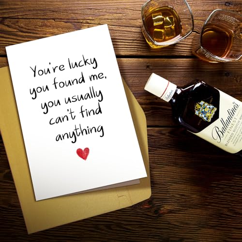 Funny Anniversary Card for Boyfriend or Girlfriend - 8x5.3in