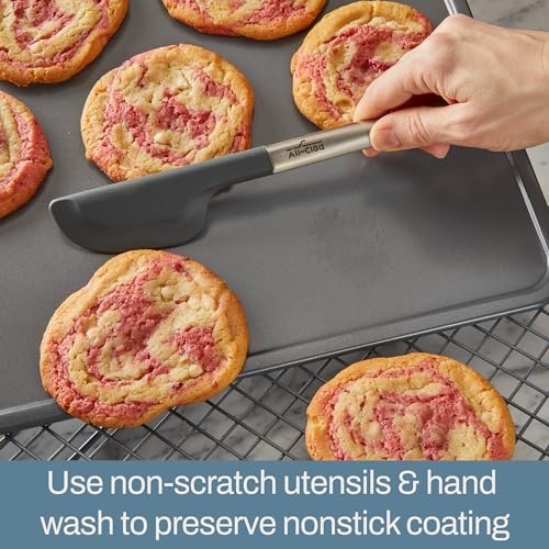 All-Clad Pro-Release Nonstick Bakeware Quarter Sheet Pan 13x9 Inch Oven Safe 450F Half Sheet, Cookie Sheet, Muffin Pan, Cooling & Baking Rack, Round Cake Pan, Loaf Pan, Baking Pan Grey