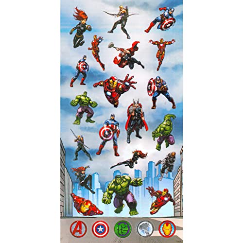 Avengers Dinnerware Set for Kids, Toddlers - 3 Pc Kitchen Accessories Bundle with Avengers Dinner Plate, Cup, Stickers, More | Avengers Flatware Set