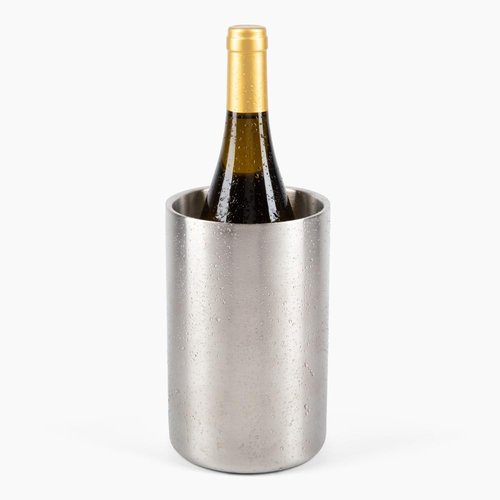Firstleaf Stainless Steel Wine Chiller a Double-Insulated Iceless Bottle Cooler for Wine & Champagne, Keeps Bottles Cold up to 6 Hours, Portable, Fits Most Bottle Sizes, Wine Accessory Gift