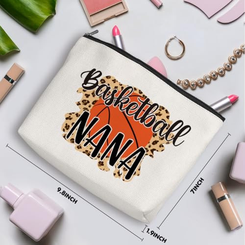 Basketball Nana Makeup Bag Travel Toiletry Pouch for Women