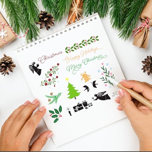 Hying Christmas Clear Stamps Set for Card Making & Crafts