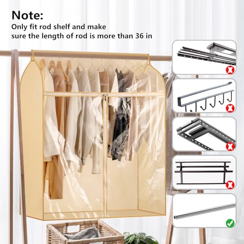 Garment Rack Cover - Dust-Proof Clothes Protector with Clear Window