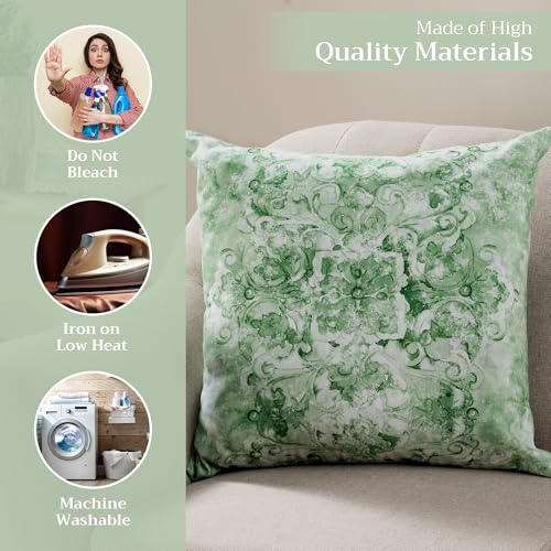 Maison d' Hermine 100% Cotton Throw Pillow Cover 18" x 18" - Secret Garden Design