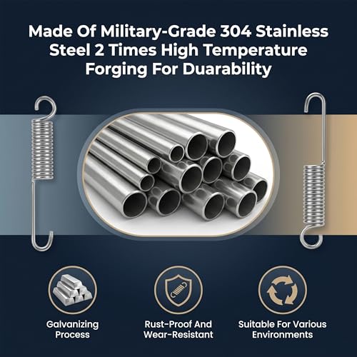 Stainless Steel Recliner Springs - 2 Pack, 4.5 Inch Heavy Duty