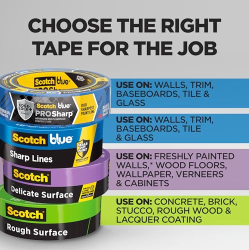 Scotch Rough Surface Painter's Tape, 2 Inch Wide, 1 Roll