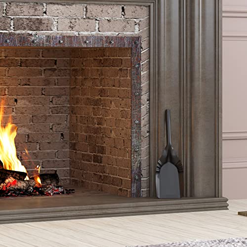 Fire Beauty Ash Shovel for Fireplace & Fire Pits - Large & Medium Sizes, Rustproof Alloy Steel