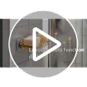 Gold Stainless Steel Soap Holder for Shower Wall - Easy Install