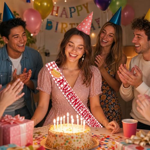 Hot Dog Birthday Sash - Fun BBQ Party Decoration