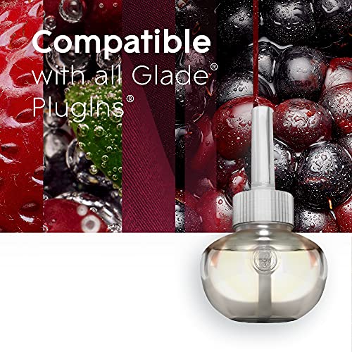 Glade PlugIns Refills Air Freshener, Scented and Essential Oils for Home and Bathroom, Bubbly Berry Splash, 1.34 Fl Oz, 2 Count