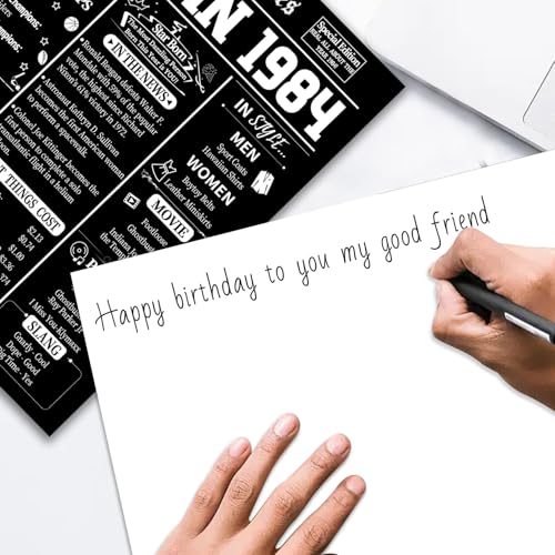 42nd Birthday Card - Vintage 1984 Retro Greeting Card for Men and Women