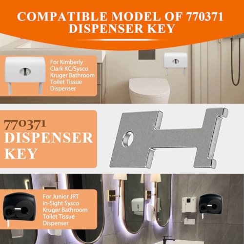 Toilet Paper Dispenser Key 770371 for Kimberly Clark & Sysco