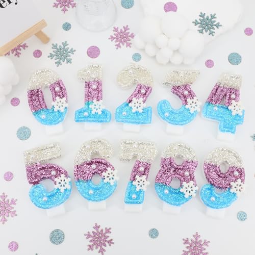 Frozen Themed Number 1 Birthday Candle - 3.15" for Kids
