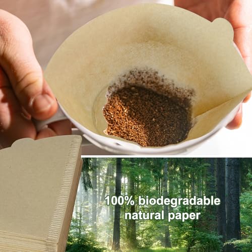 Unbleached Disposable Paper Coffee Filters Size 02 - 40 Count