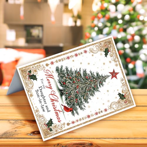 Christmas Card for Daughter and Son-in-Law WX-342 - Holiday Greeting Card
