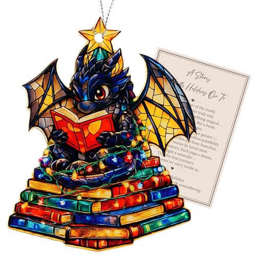 Book Lover Christmas Ornament 2026 – Holiday Keepsake Gift for Readers