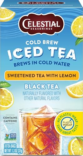Celestial Seasonings Sweetened Lemon Cold Brew Iced Tea - 18 Bags