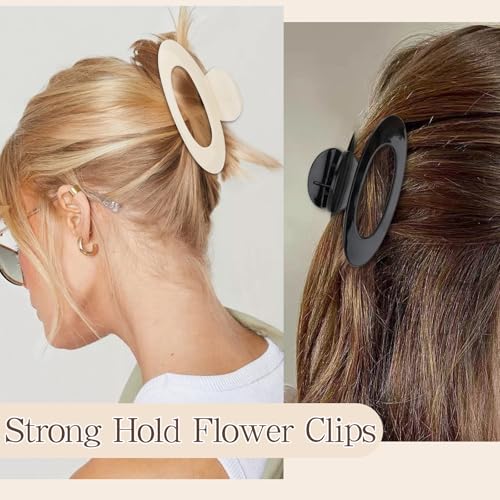 Ondder Large Claw Clips for Thick Hair 4.8 Inch Non-Slip Matte Acrylic Hair Clips
