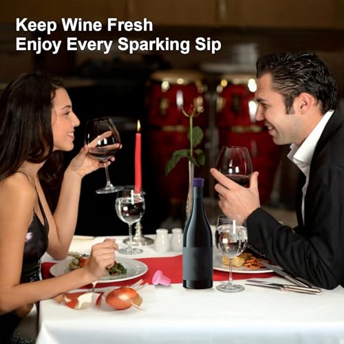 8-Pack MultiColor Silicone Wine Stoppers - Reusable Airtight Bottle Corks