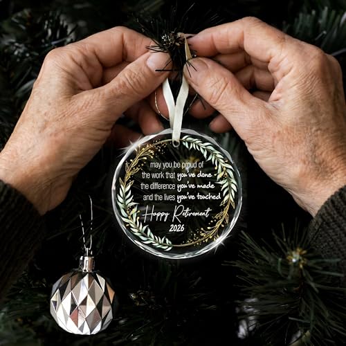 Retirement Ornament 2026 - Meaningful Gift for Teacher, Nurse, Coworker