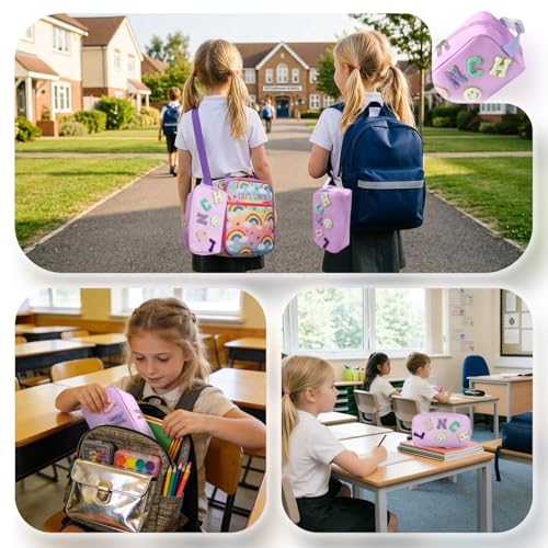 Amaiir Insulated Small Lunch Bag for Girls with 2 Gel Ice Packs