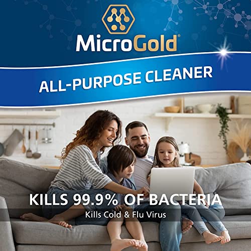 MicroGold All-Purpose Cleaner Spray - Kills 99.9% of Germs, 24 oz, 6 Pack