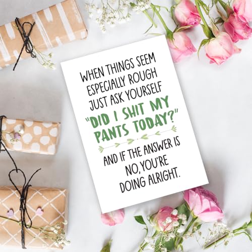 Funny Motivational Encouragement Card #1 - Sarcastic Support Greeting Card