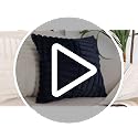 Burnt Orange Faux Fur Throw Pillow Covers - Set of 2, 18x18