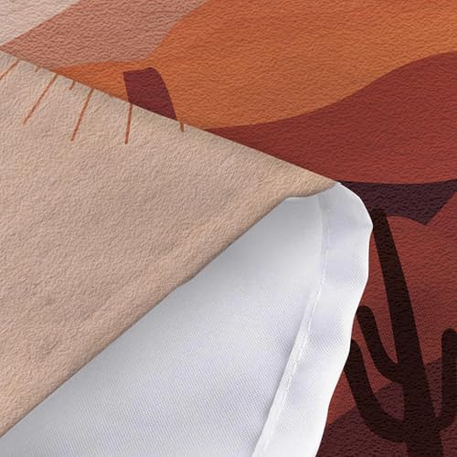 Boho Southwestern Shower Curtain - Desert Sunset Design, 70x70