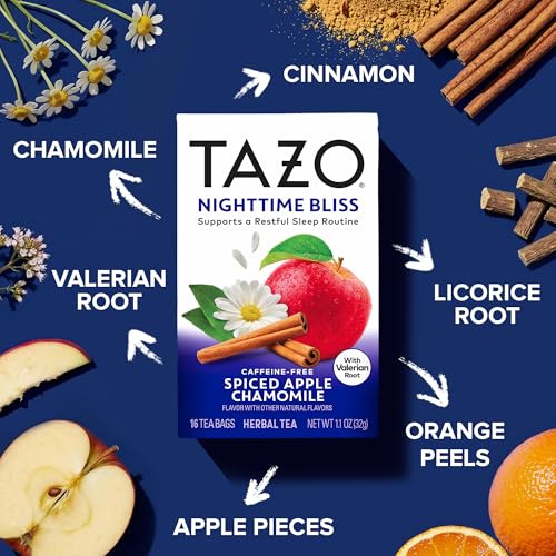 TAZO Nighttime Bliss Spiced Apple Chamomile Herbal Tea - 16ct