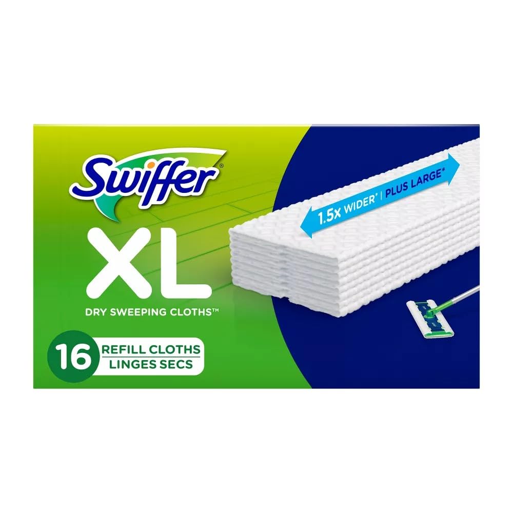 SWIFFER SWEEPER X-LARGE Disposable Sweeping Cloths, 16-Count Boxes (PACK OF 6)