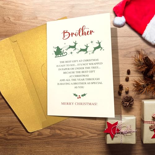 Humorous Christmas Card for Brother - Perfect Holiday Gift