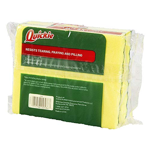 Heavy Duty Scrubbing Sponge Pack of 4 - Long Lasting Kitchen & Bathroom Cleaning Tool