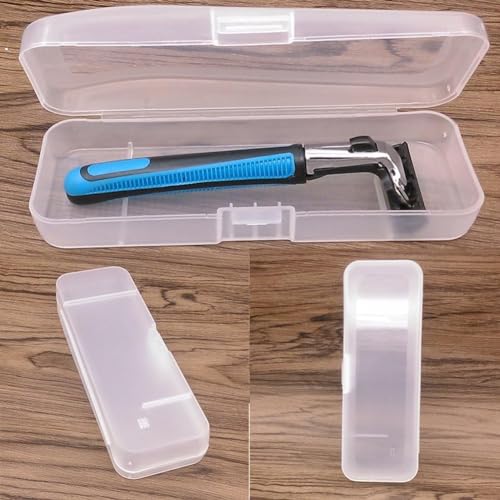 Transparent Manual Razor Protective Case Travel Shaver Storage Box