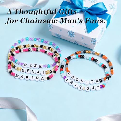 Chainsaw Man Reze Arc Cosplay Bracelets | Denji & Pochita Accessories