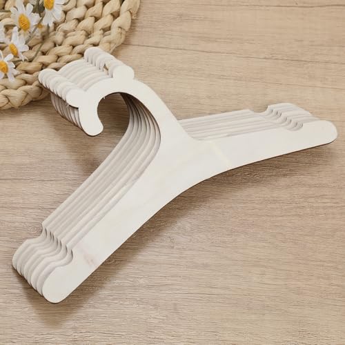 TAHULIK 15-Piece Wooden Baby Hangers - Smooth Non-Slip Nursery Clothes Hangers