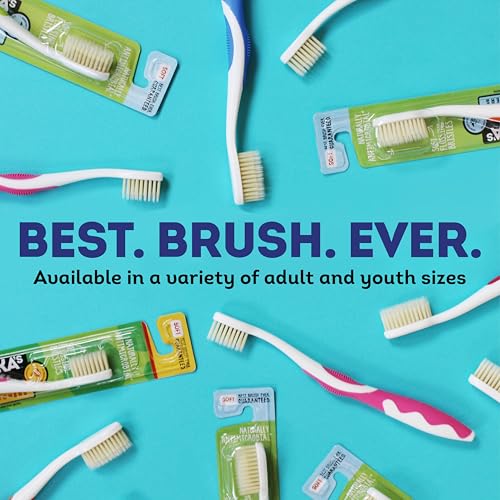Mouthwatchers Kids Soft Flossing Manual Toothbrush, Pink