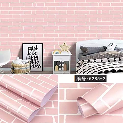 Self-Adhesive Pink Brick Shelf Liner Paper - 17.7" x 118"
