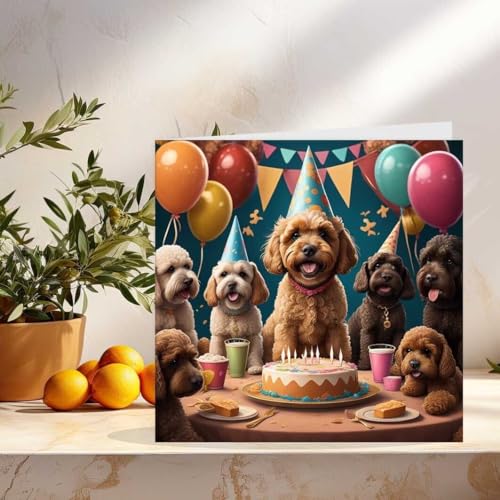 Cute Cockapoo Birthday Card | Premium Eco-Friendly 145mm