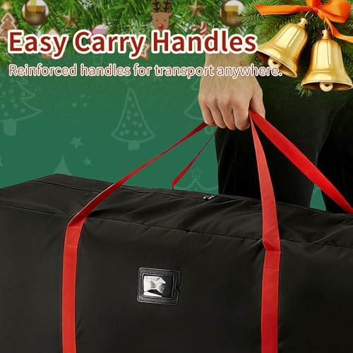 Heavy-Duty Christmas Tree Storage Bag 7.5ft Waterproof Organizer with Handles