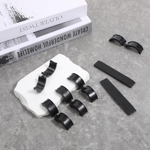 12 Pcs Bicycle Handlebar Rubber Gasket Fits 22.2/25.4 To 31.8 mm und 2 Rubber DIY Gasket, Anti-Vibration Anti-Slip Handlebar Stem Shim Spacer Adapters Bike Stem Spacers for Mountain Road Bikes