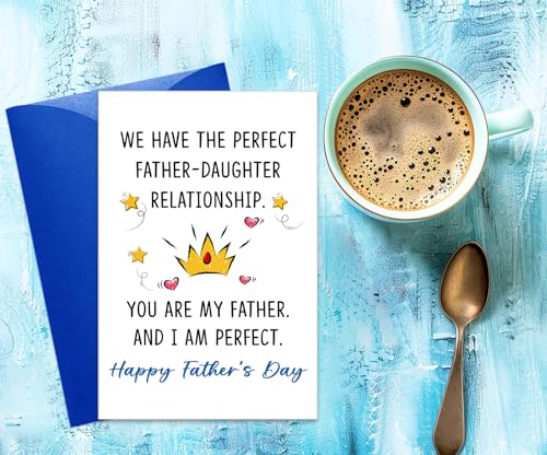 Hilarious Father's Day Card from Daughter - 4x6 Premium Card