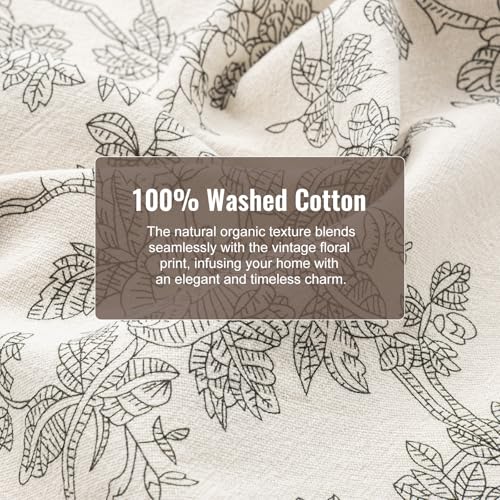 Organic Cotton French Pastoral Tea Towels Set of 2 - Green