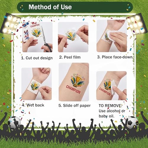2026 World Soccer Cup Temporary Tattoos Waterproof Sports Fan Merch
