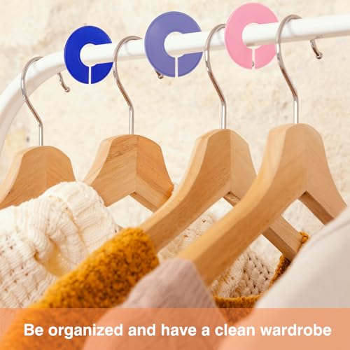 Giantree 10-Piece Round Closet Dividers for Hanging Clothes, Multi-Color