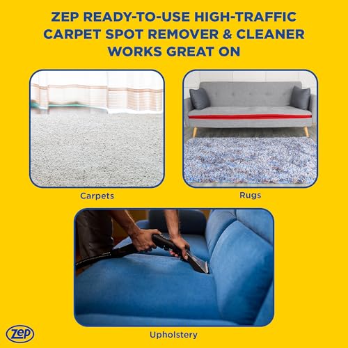 Zep High Traffic Carpet Cleaner - 1 Gallon, Deep Stain Remover
