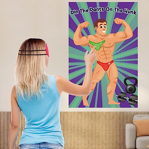 Pin The Pants On The Hunk Game for Bridal Shower & Bachelorette Party