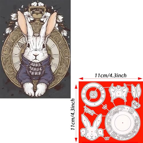 Easter Bunny Die Cuts - Metal Stencils for Card Making & DIY Crafts
