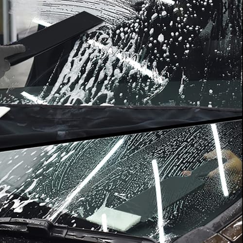 CNGZSY Window Tint Squeegee with Long Handle & 2 Cleaning Cloths